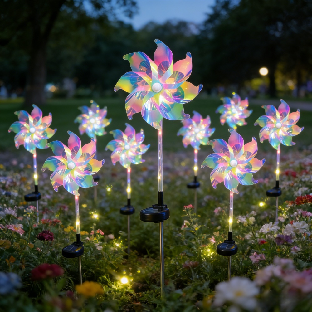 Outdoor Power For Wedding - 2 luces solares coloridas con forma