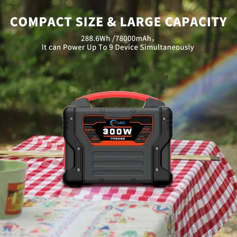 Outdoor Power Generator - Estación de Energía Portátil de 300W