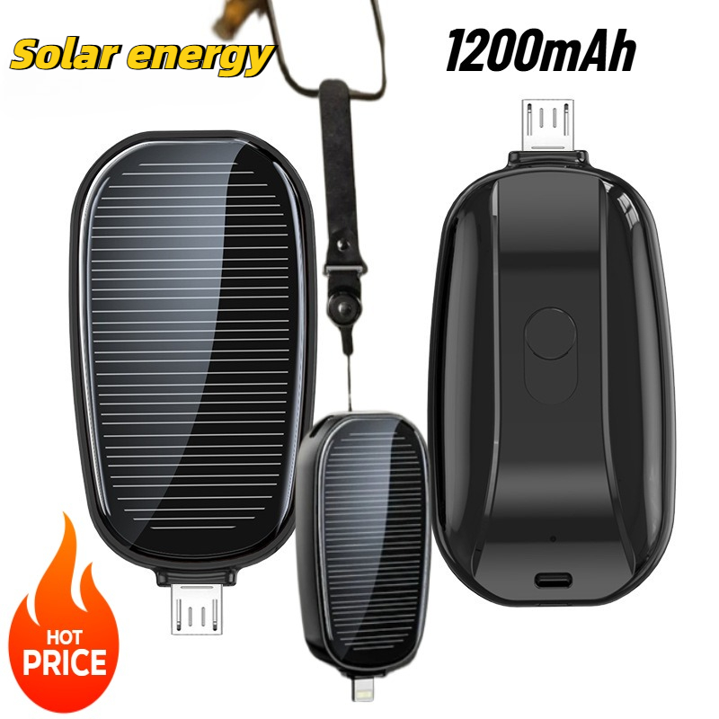 Outdoor Usb Power Adapter - Mini batería externa solar de 1200mAh
