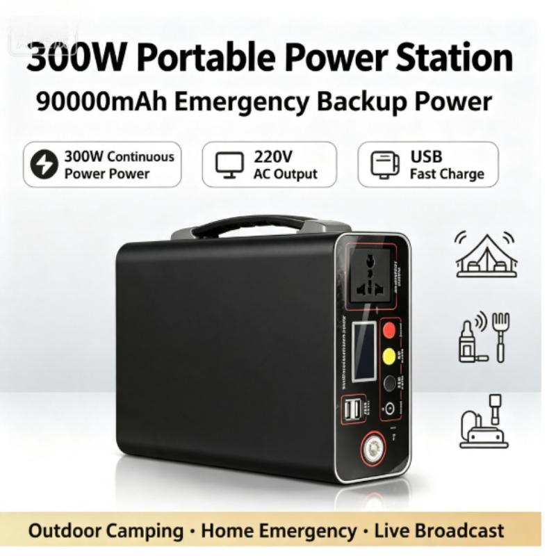 Outdoor Power And Plant - Central Eléctrica Portátil 300W 220V, 333Wh,