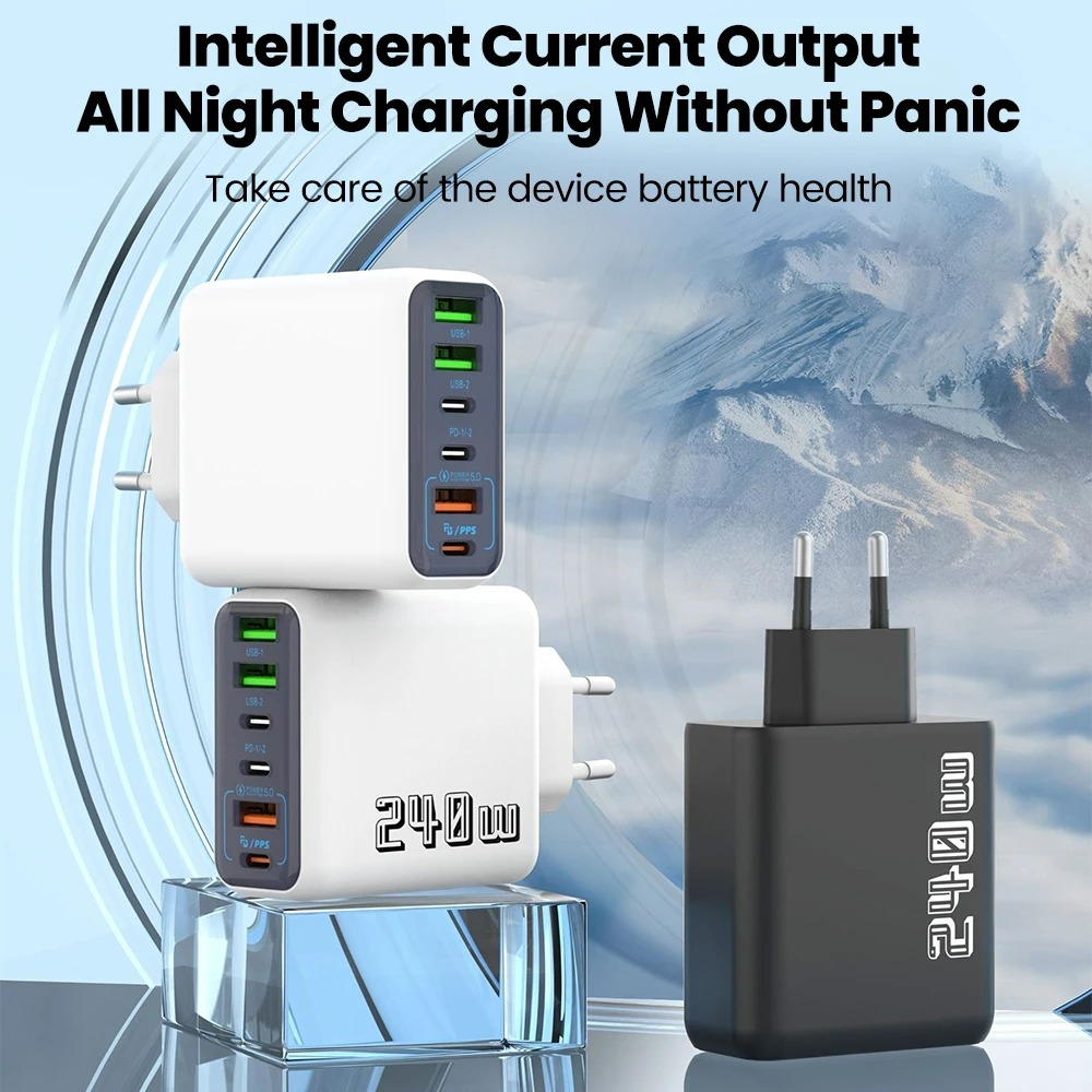 Cargador USB Tipo C de 240W de - Outdoor Usb Power Adapter reseña y precio