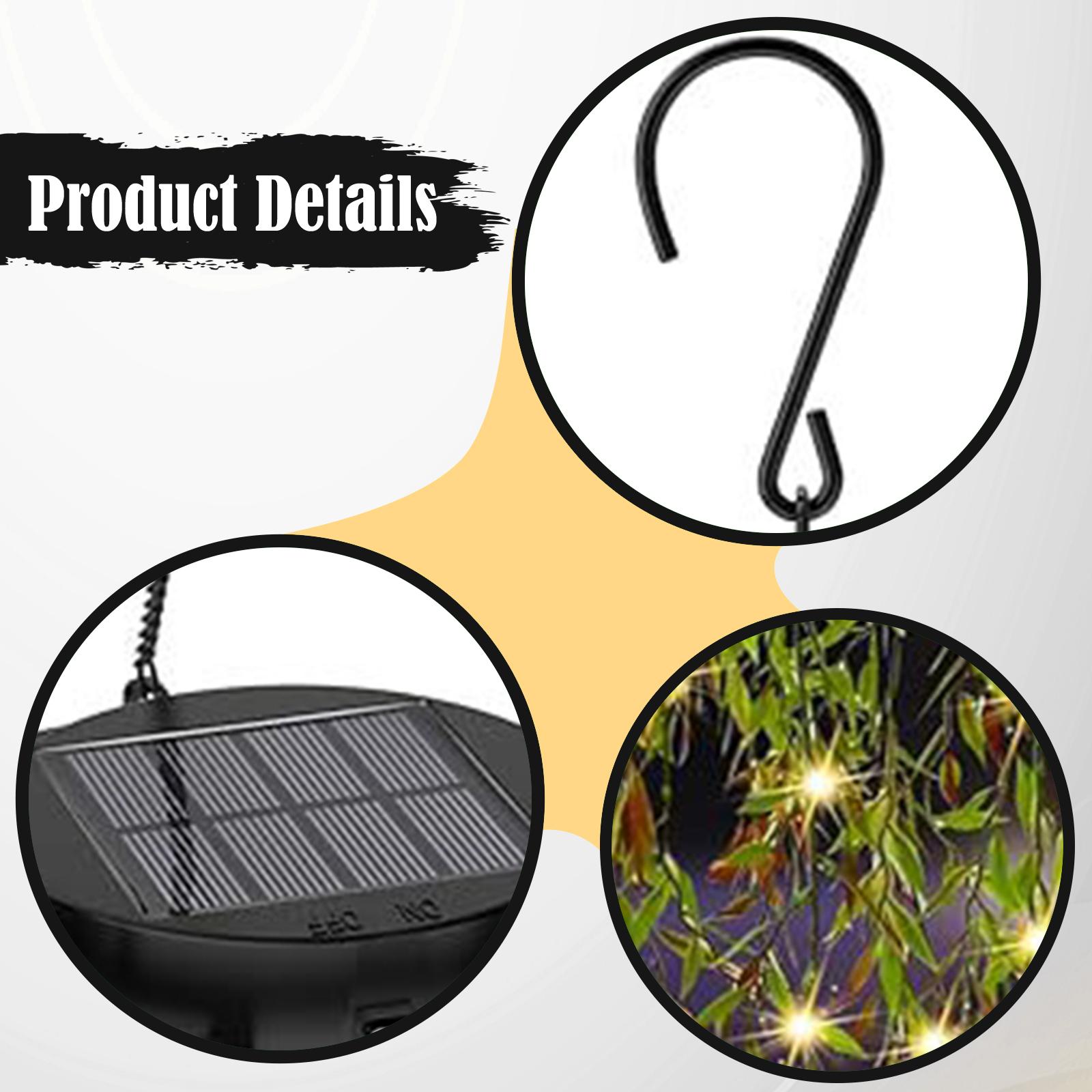 Lámpara Colgante Solar con Pla - Outdoor Power And Plant reseña y precio