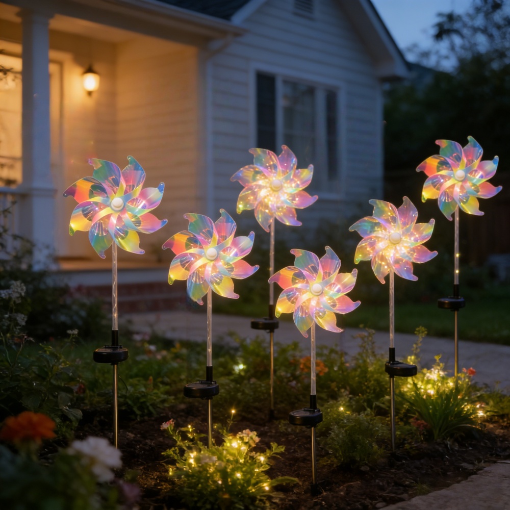 2 luces solares coloridas con  - Outdoor Power For Wedding reseña y precio