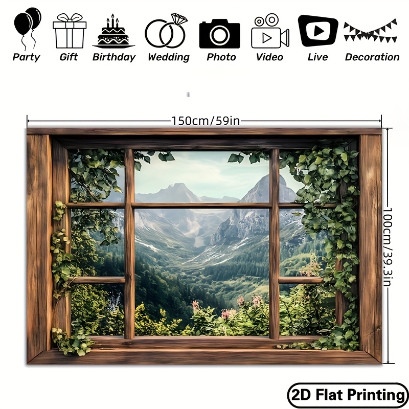 1 pieza, bandera de fiesta con - Outdoor Power And Plant reseña y precio