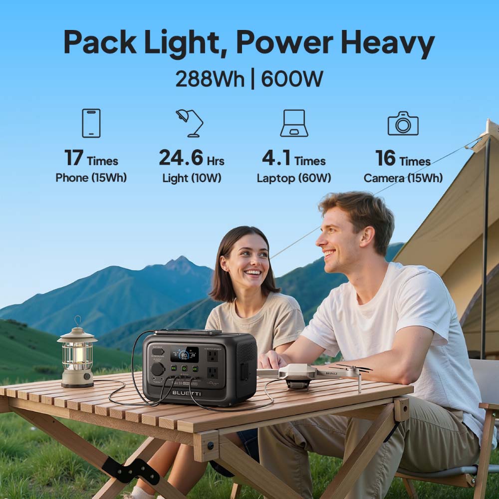 【Renew】BLUETTI Elite 30 V2 Est - Outdoor Power Generator reseña y precio