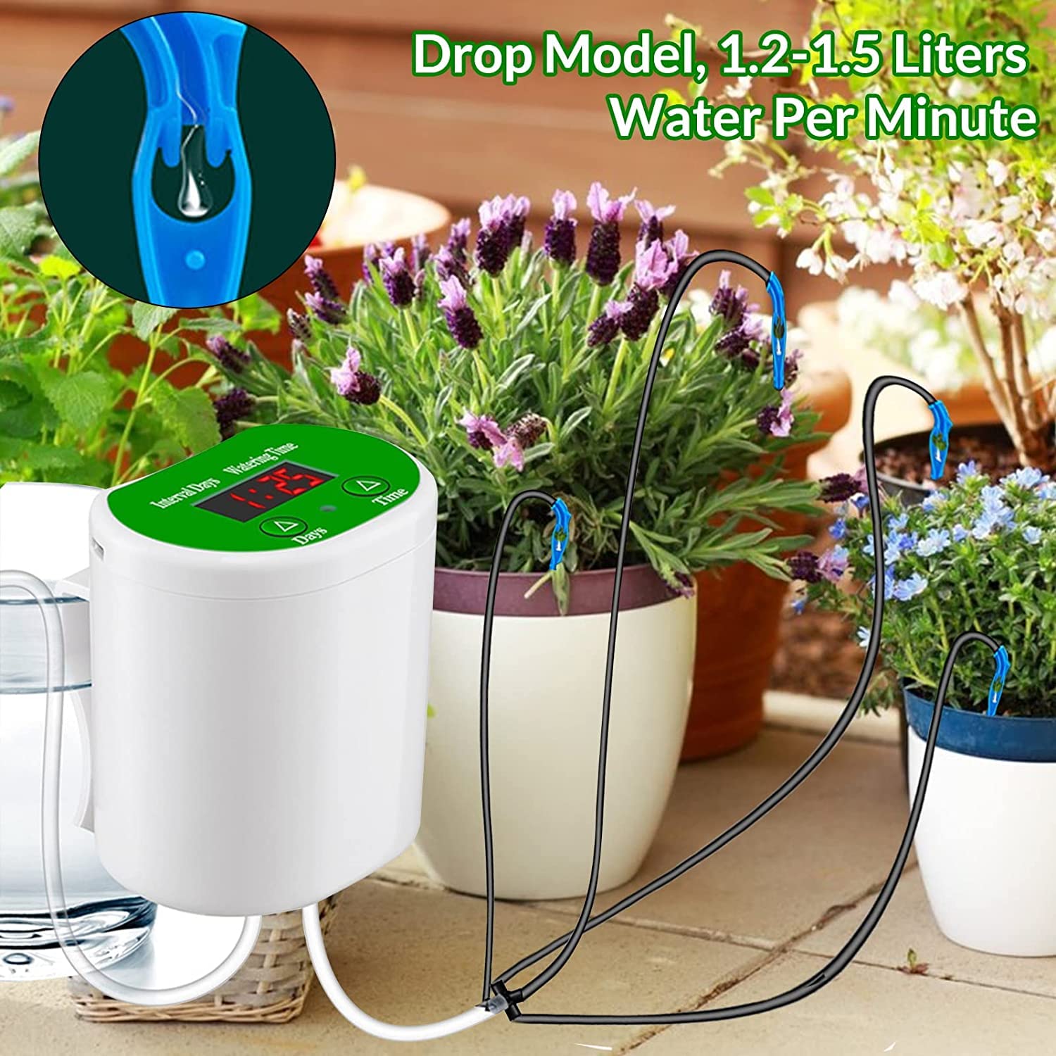 Dispositivos de riego de plant - Outdoor Power And Plant reseña y precio
