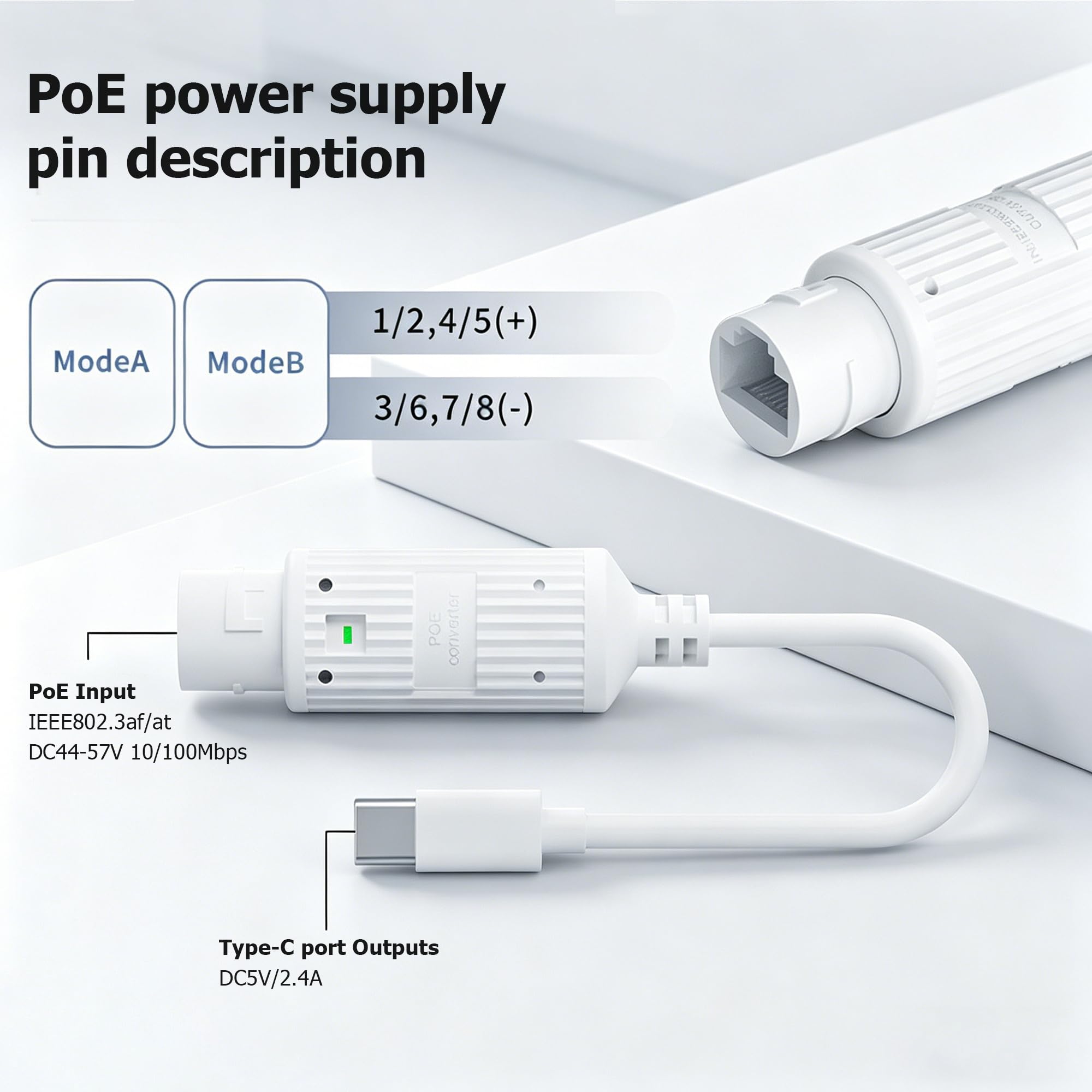 Convertidor de Energía POE a U - Outdoor Usb Power Adapter reseña y precio
