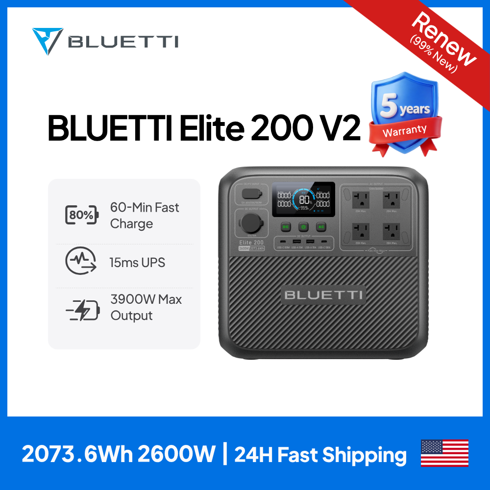 【Renew】BLUETTI Elite 200 V2 Es - Outdoor Power Generator reseña y precio