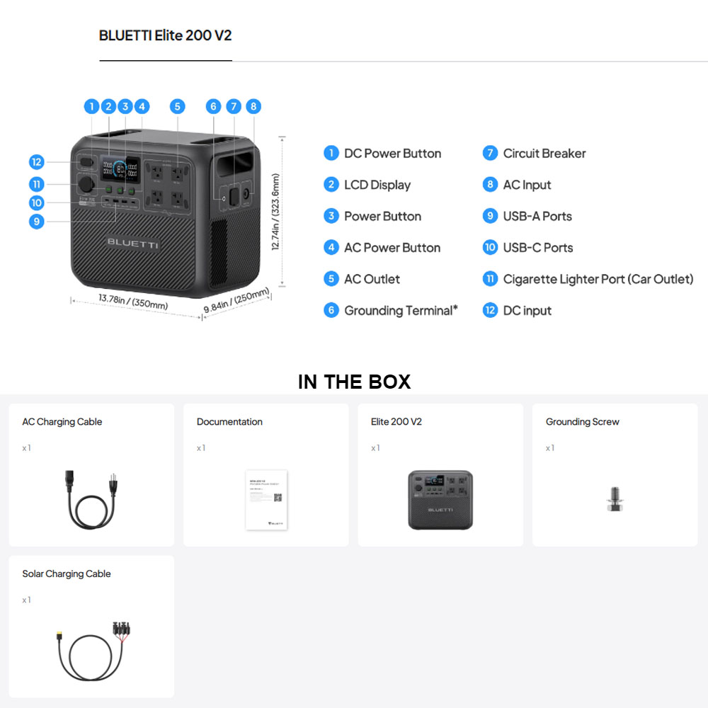 【Renew】BLUETTI Elite 200 V2 Es - Outdoor Power Generator reseña y precio