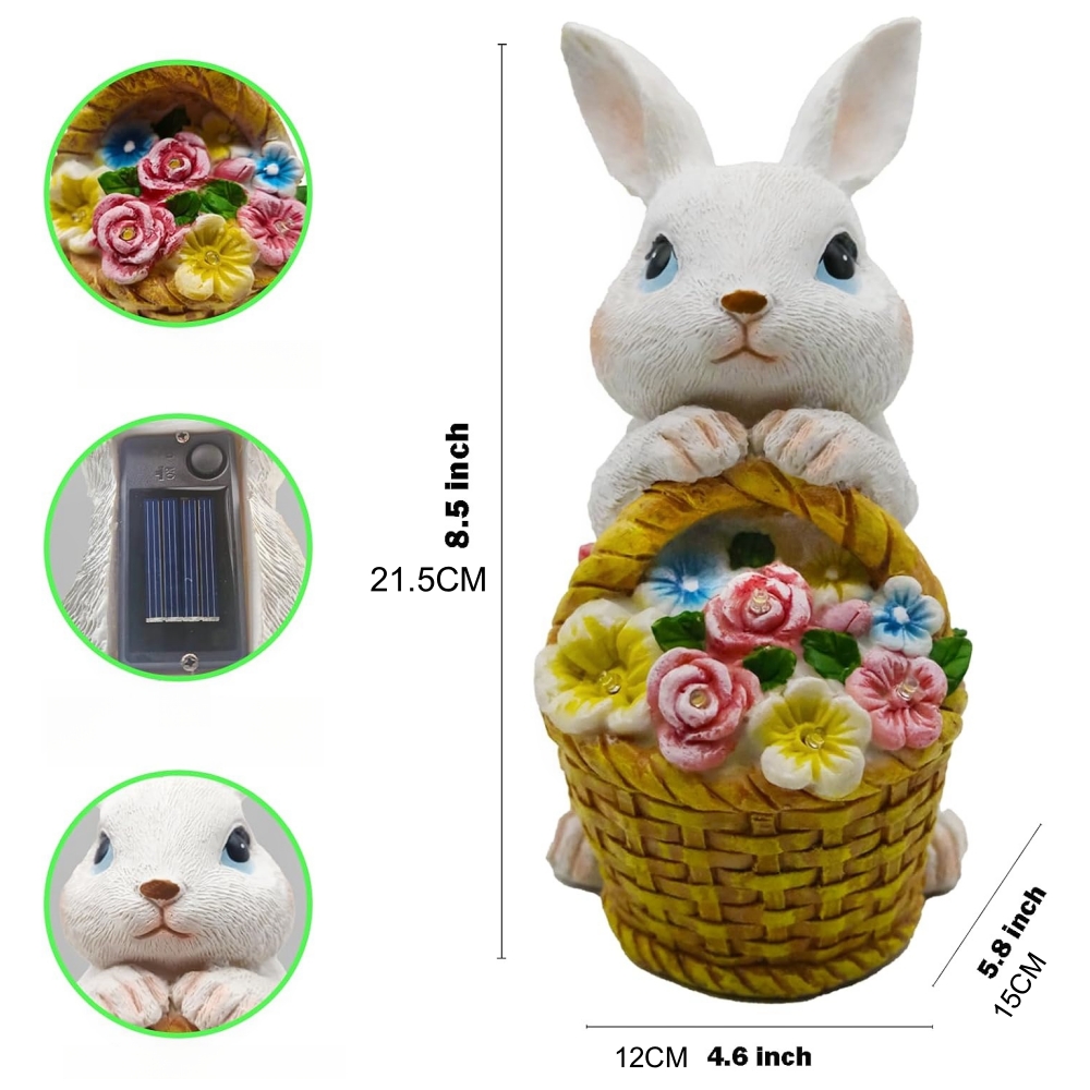 Estatua de conejo para jardín  - Outdoor Power Deals reseña y precio