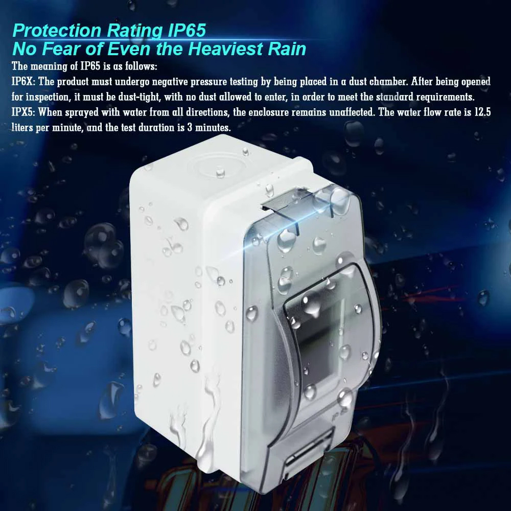 HT-2 IP65 caja de distribución - Outdoor Power Outlet Box reseña y precio
